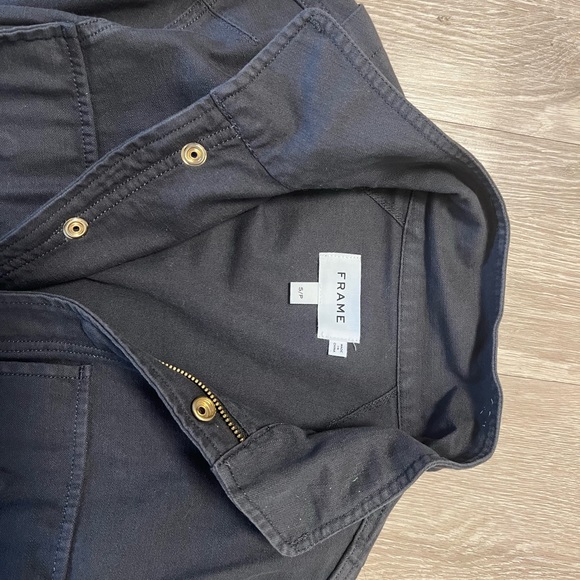 FRAME Charcoal Tie Jacket - Picture 3 of 4